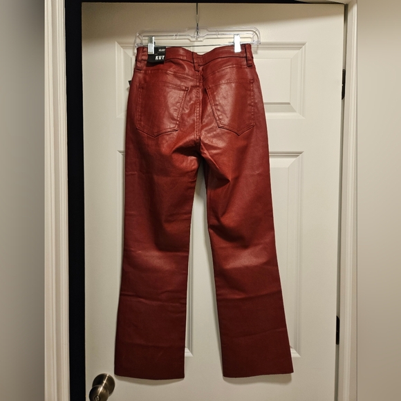 Kut from the Cloth Kelsey faux leather ankle flares - Picture 5 of 6